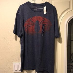 New - Men’s Grey XL Spider-Man T-Shirt